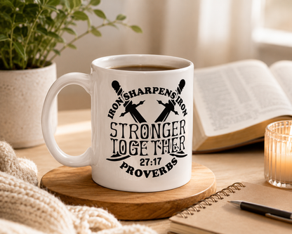 Iron Sharpens Iron – Proverbs 27:17 Mug