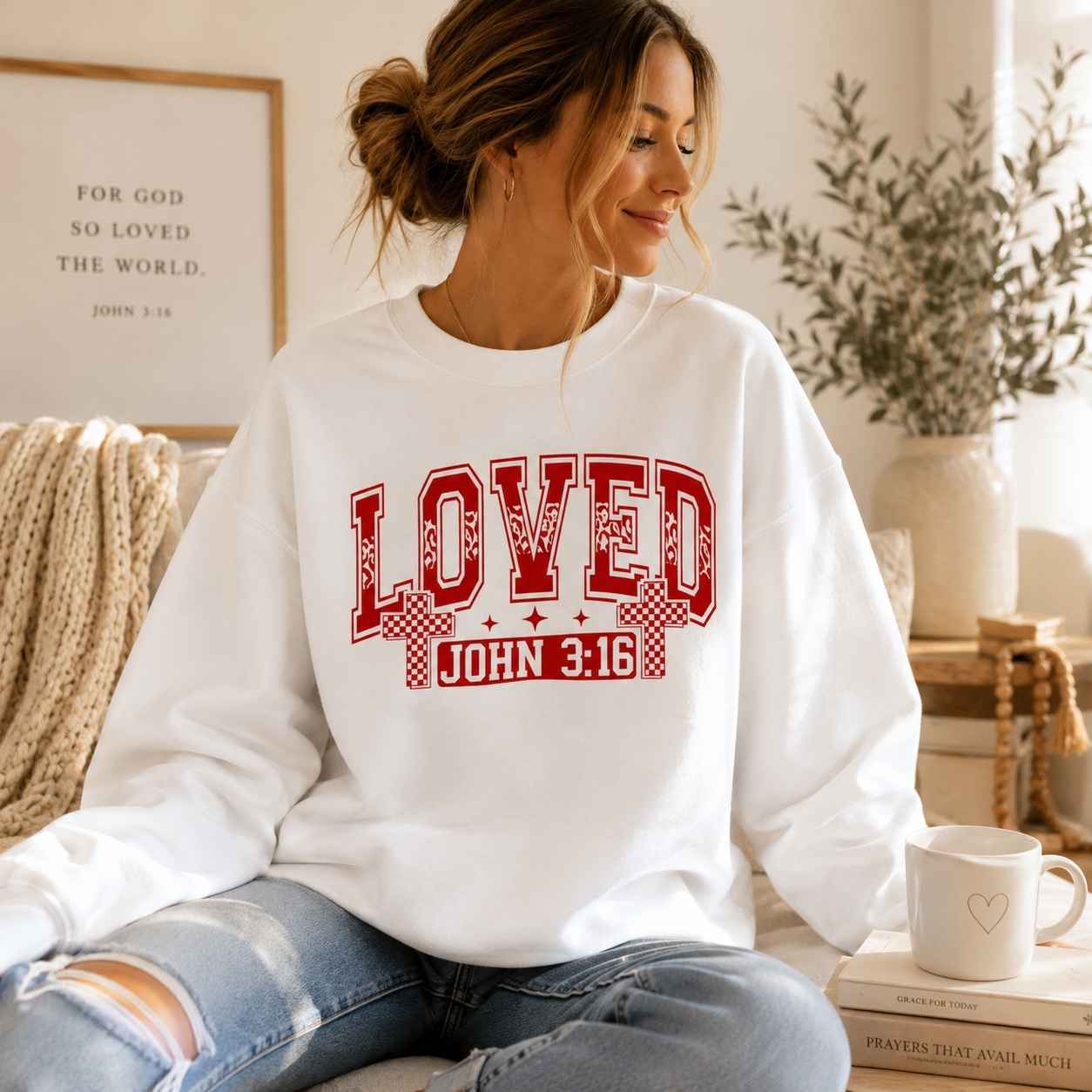 Loved – John 3:16 Sweatshirt