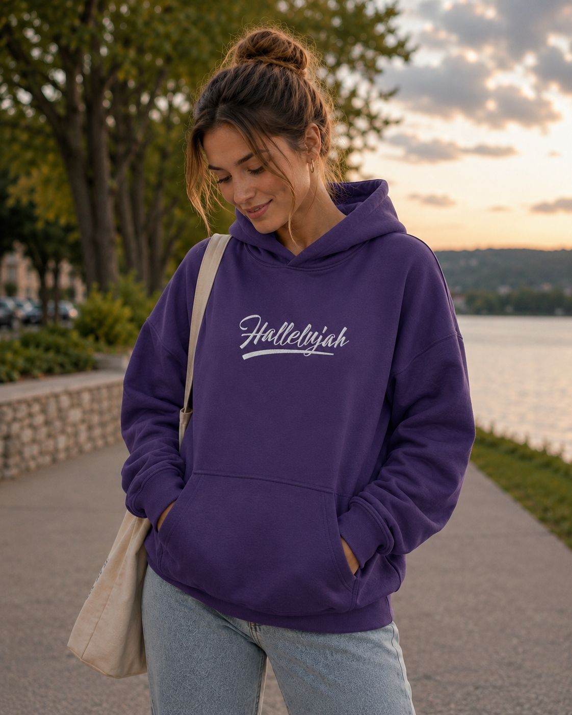 Hallelujah Embroidered Premium Hoodie