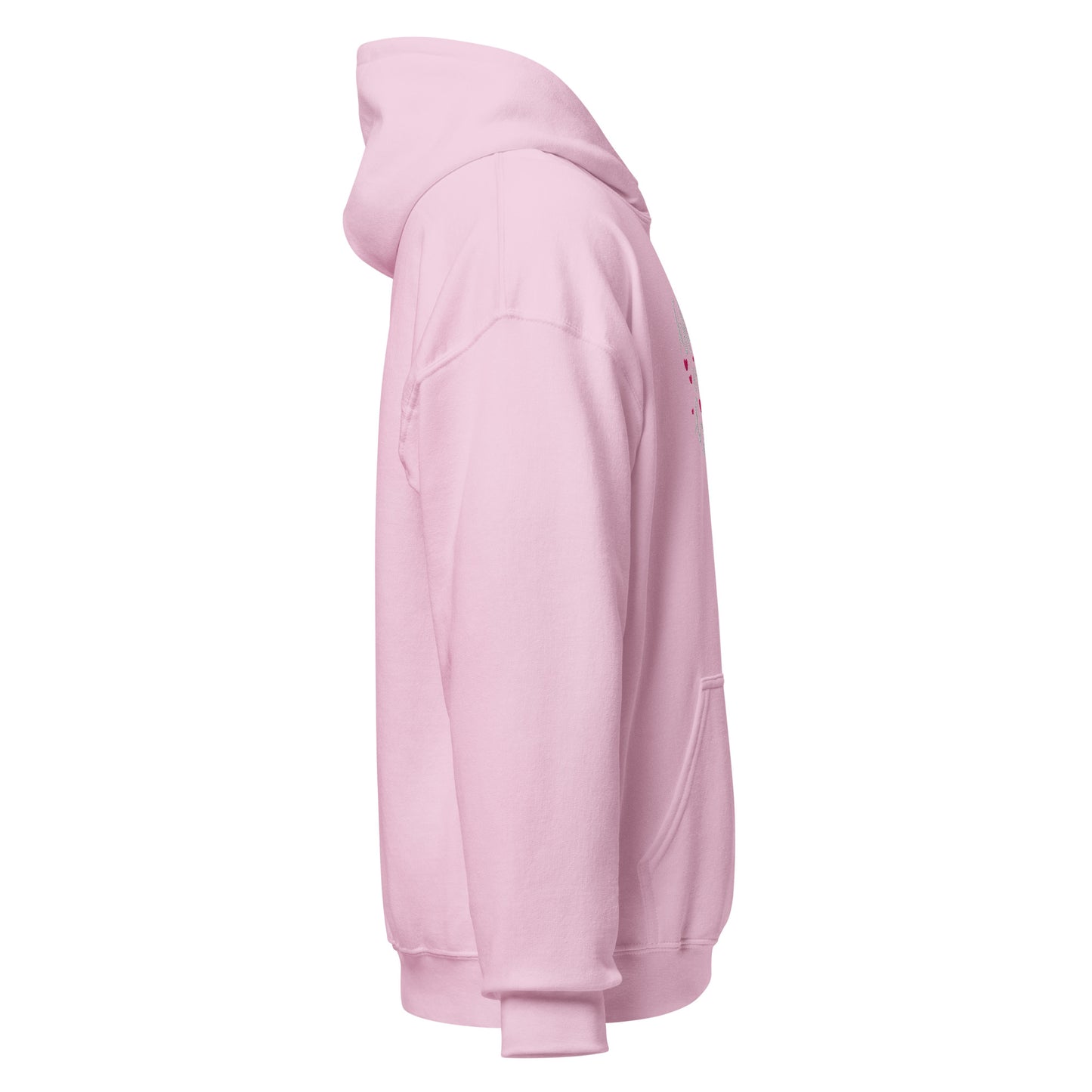 Blessed by the Best embroidered light pink women's hoodie by The Avielle