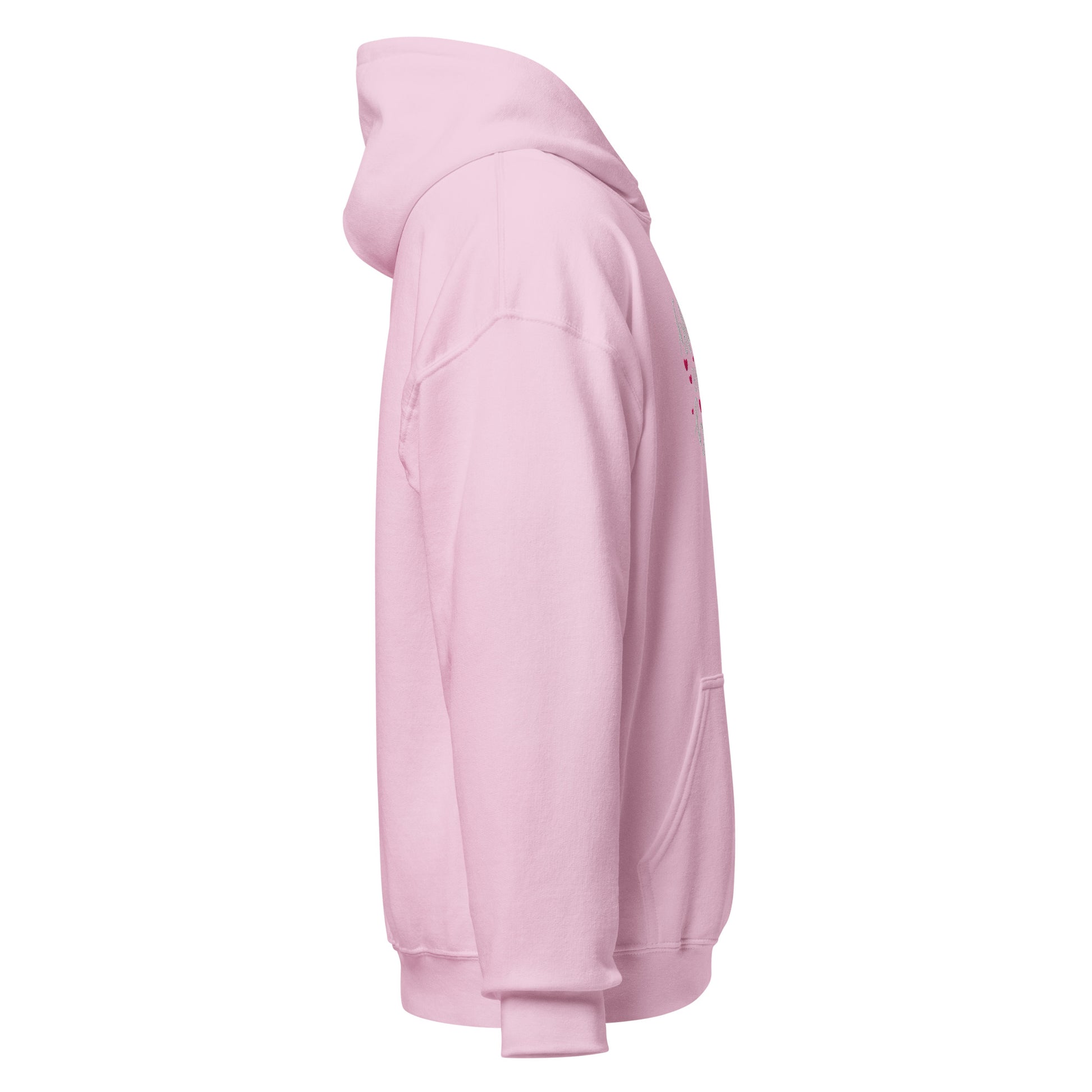 Blessed by the Best embroidered light pink women's hoodie by The Avielle