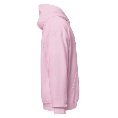 Blessed by the Best embroidered light pink women's hoodie by The Avielle