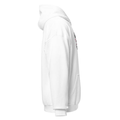 Blessed by the Best embroidered white women's hoodie by The Avielle