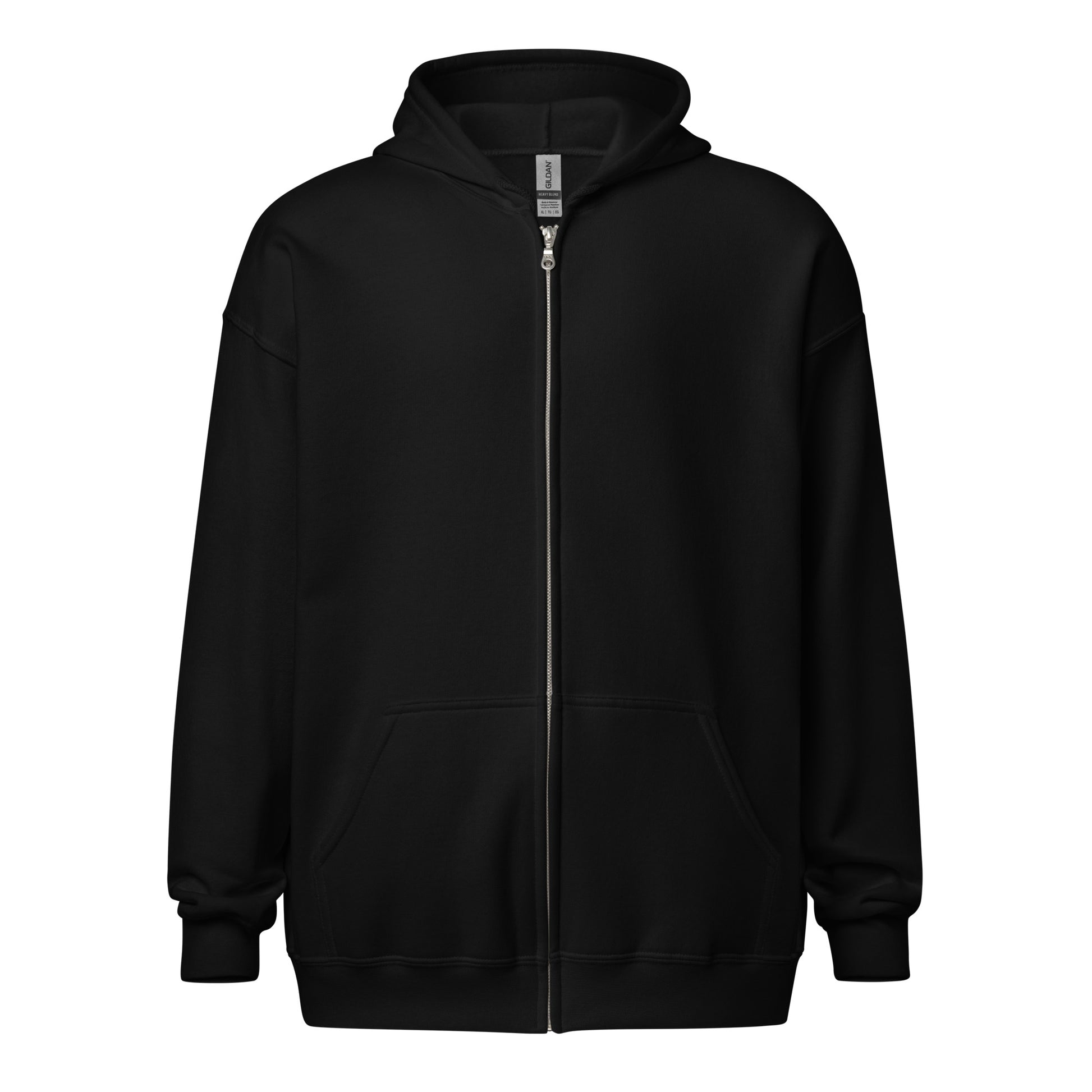 Front view of The Avielle Cross Training John 3:16 black zip hoodie.