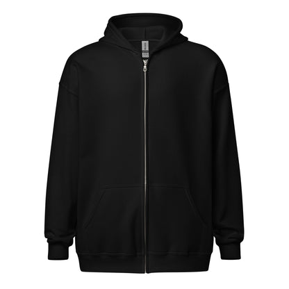 Front view of The Avielle Cross Training John 3:16 black zip hoodie.