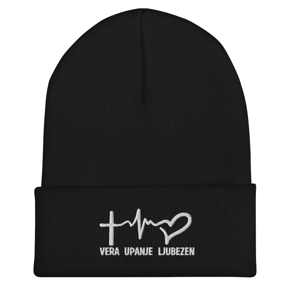 Vera, upanje, ljubezen - Kapa z manšeto