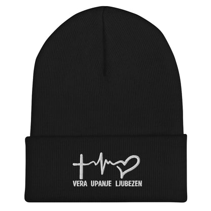 Vera, upanje, ljubezen - Kapa z manšeto