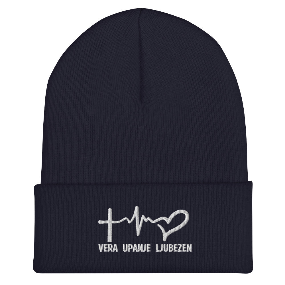 Vera, upanje, ljubezen - Kapa z manšeto