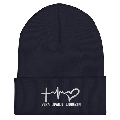 Vera, upanje, ljubezen - Kapa z manšeto