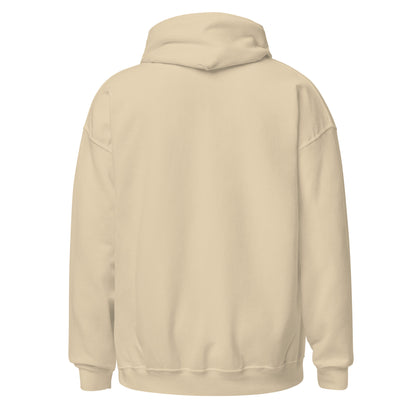 Back view of the Heart of Faith sand Christian hoodie by The Avielle
