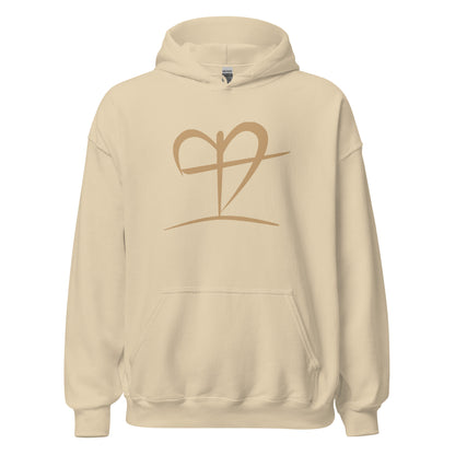 Heart of Faith sand Christian hoodie by The Avielle