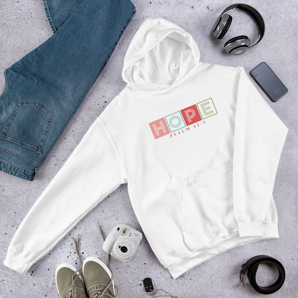 Lifestyle Hope Psalm 42:5 premium white hoodie by The Avielle