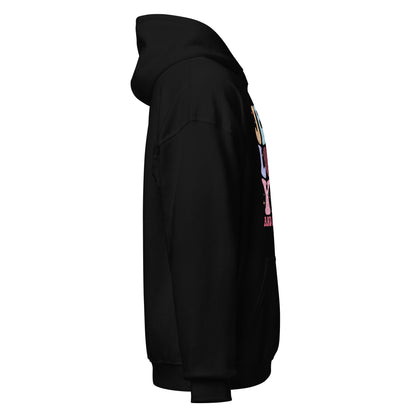 Jesus Loves You and I'm Trying black unisex hoodie by The Avielle
