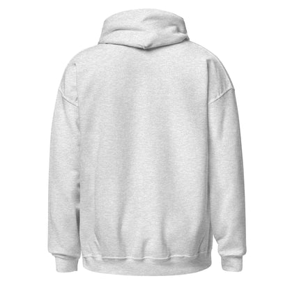 Back view of The Avielle Love Does No Wrong Romans 13:10 Christian hoodie in ash.