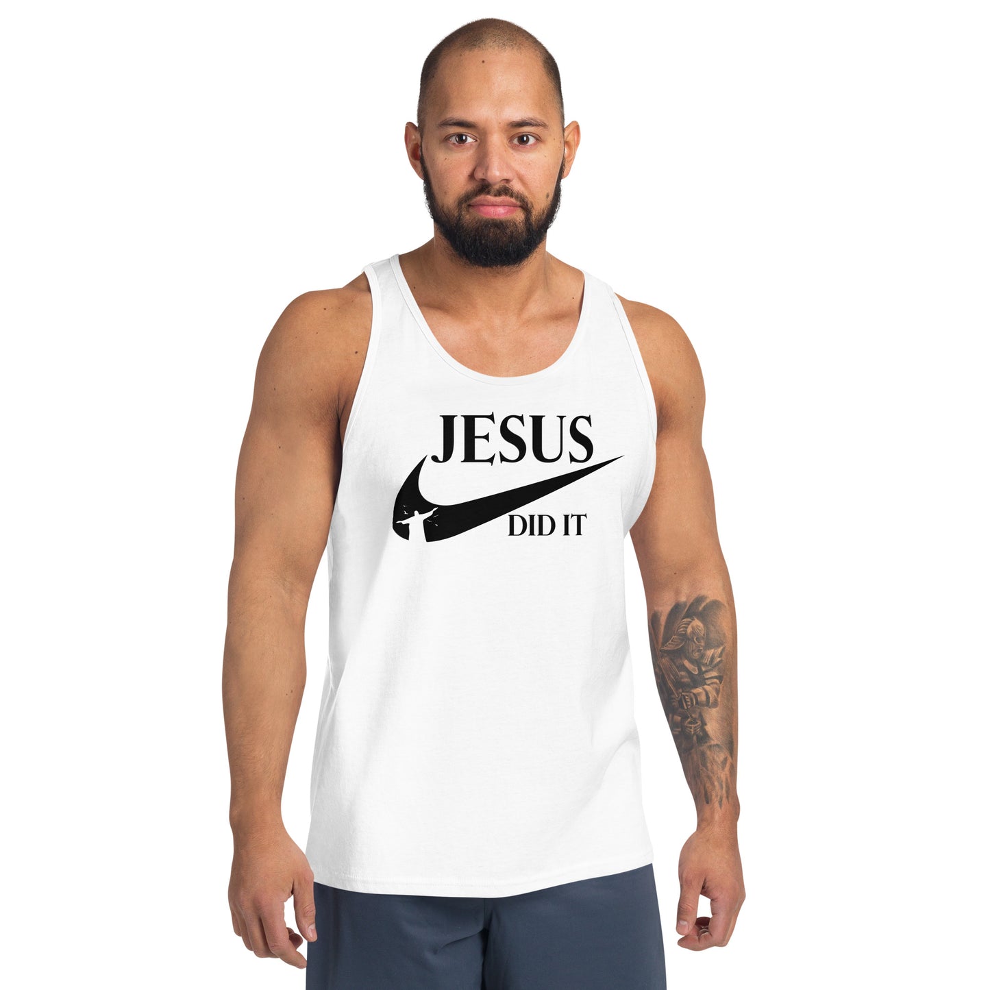 Moška majica brez rokavov - Jesus did it