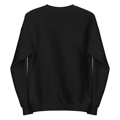 Back view of a black Way Truth Light sweatshirt.mockup